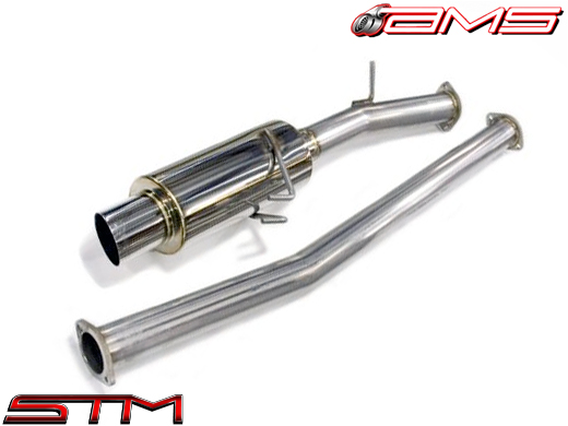 STM AMS EVO X CATBACK EXHAUST SINGLE TIP