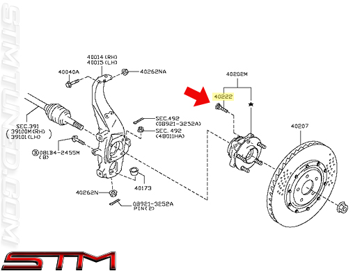 Nissan oem wheel studs #7